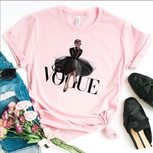 Chic Pink “VOGUE” T-shirt